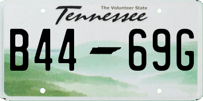 TN license plate B4469G