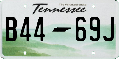 TN license plate B4469J