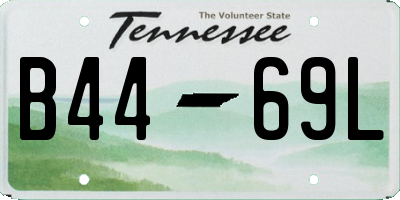 TN license plate B4469L