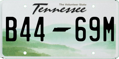 TN license plate B4469M