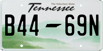 TN license plate B4469N