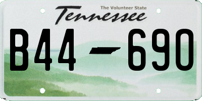 TN license plate B4469O