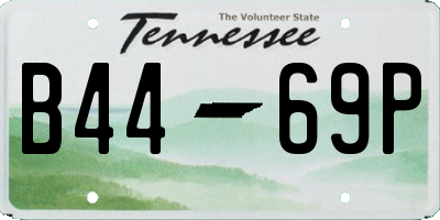 TN license plate B4469P