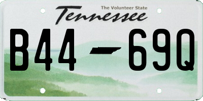 TN license plate B4469Q