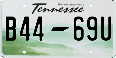 TN license plate B4469U