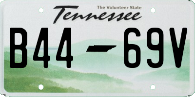 TN license plate B4469V