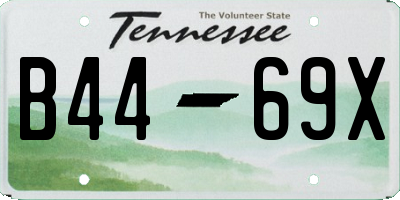 TN license plate B4469X
