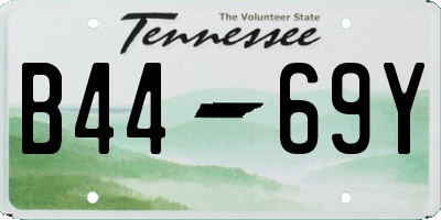 TN license plate B4469Y