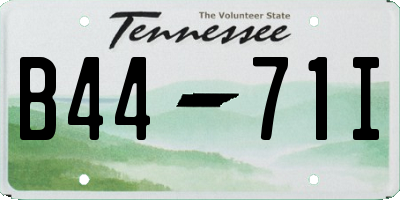 TN license plate B4471I
