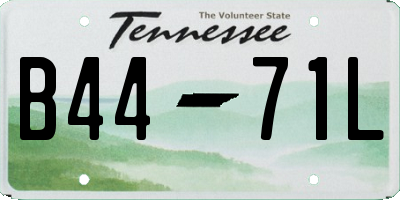 TN license plate B4471L