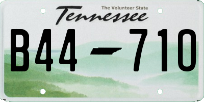 TN license plate B4471O
