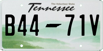 TN license plate B4471V