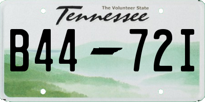 TN license plate B4472I
