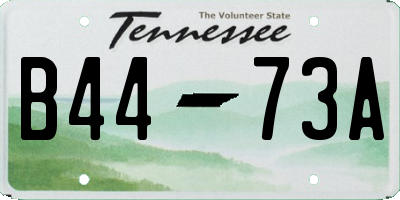 TN license plate B4473A