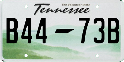 TN license plate B4473B
