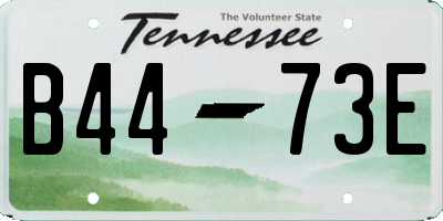 TN license plate B4473E