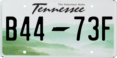 TN license plate B4473F