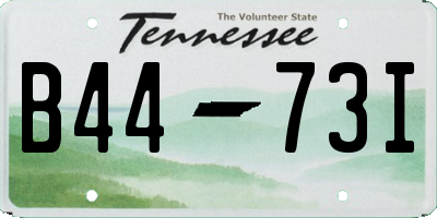 TN license plate B4473I