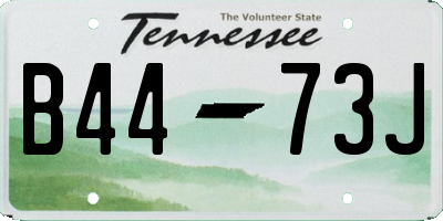 TN license plate B4473J