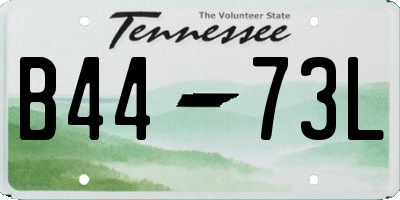 TN license plate B4473L