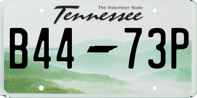 TN license plate B4473P
