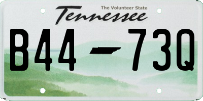 TN license plate B4473Q