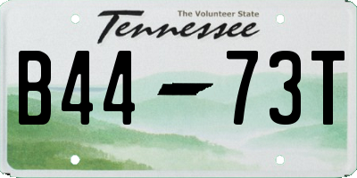 TN license plate B4473T