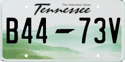 TN license plate B4473V