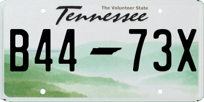 TN license plate B4473X