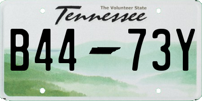 TN license plate B4473Y