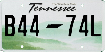 TN license plate B4474L