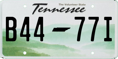 TN license plate B4477I