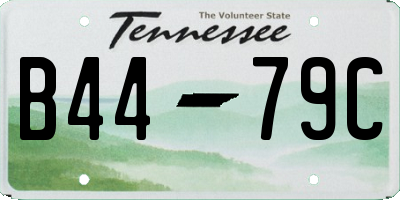 TN license plate B4479C