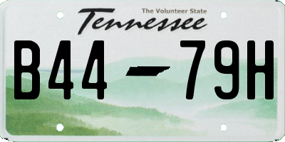 TN license plate B4479H