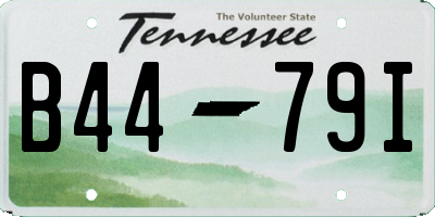 TN license plate B4479I
