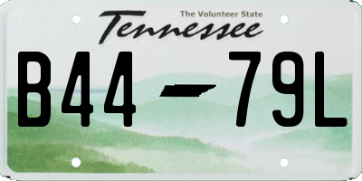 TN license plate B4479L
