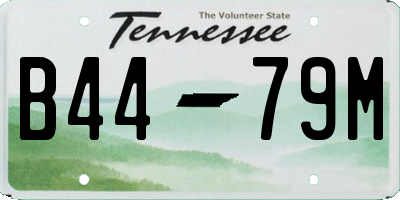 TN license plate B4479M