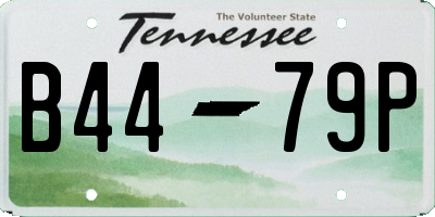 TN license plate B4479P