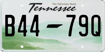 TN license plate B4479Q