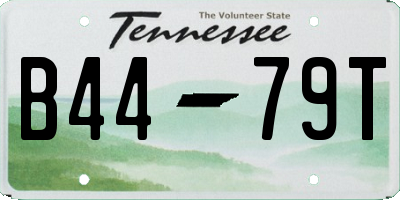TN license plate B4479T
