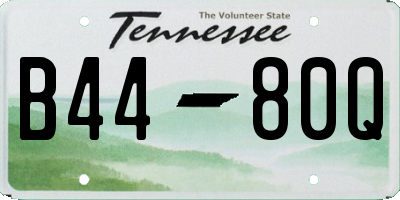 TN license plate B4480Q