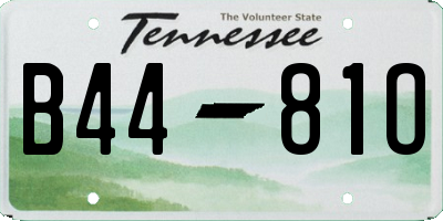 TN license plate B4481O