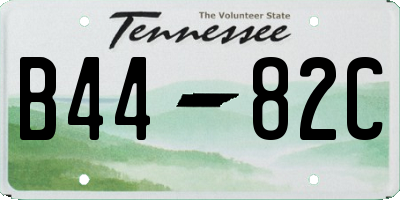 TN license plate B4482C