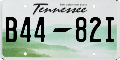 TN license plate B4482I