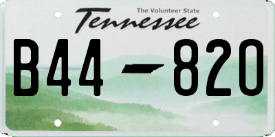 TN license plate B4482O