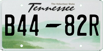 TN license plate B4482R