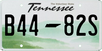TN license plate B4482S