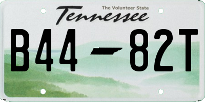 TN license plate B4482T
