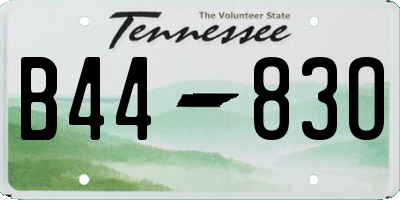TN license plate B4483O