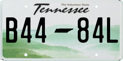 TN license plate B4484L